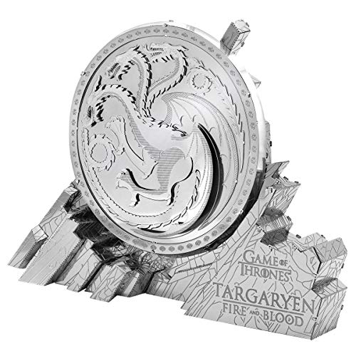 Metal Earth Puzzle 3D Targaryen Sigil. Rompecabezas De Metal De Juego De Tronos. Maquetas Para Construir Para Adultos Nivel Moderado De 12.07 X 2.54 X 8.89 Cm