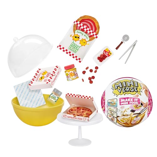 MGA Entertainment Miniverse Make It Mini Food Diner Serie 2 - Juego DIY de comida con luz UV, réplicas de alimentos, envasado ciego y juego de resina - No comestible - Para niños mayores de 8 años