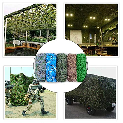 MIELEU Tienda de campaña Formación 1.5x3m Caza Camuflaje Militar Nets Ejército Camo Bosque Cubiertas de compensación de Coches Tienda de Sombra Refugio Camping Sol (Color : F)