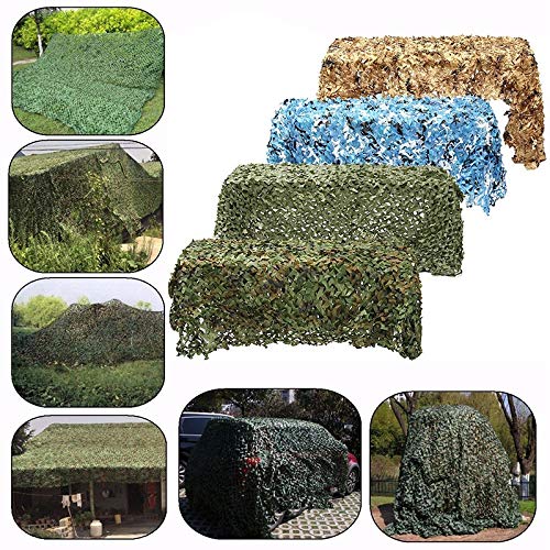 MIELEU Tienda de campaña Formación 1.5x3m Caza Camuflaje Militar Nets Ejército Camo Bosque Cubiertas de compensación de Coches Tienda de Sombra Refugio Camping Sol (Color : F)