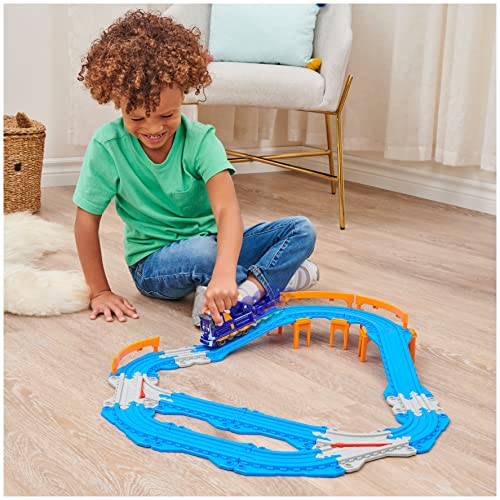 Mighty Express Juego de 32 Piezas conectables y Tren Exclusivo de Milo, Juguetes para niños 3+