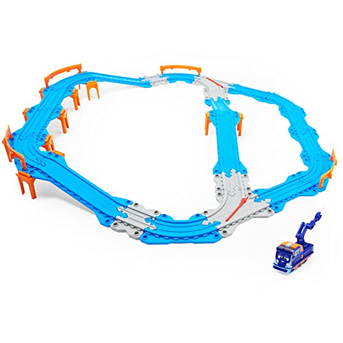 Mighty Express Juego de 32 Piezas conectables y Tren Exclusivo de Milo, Juguetes para niños 3+