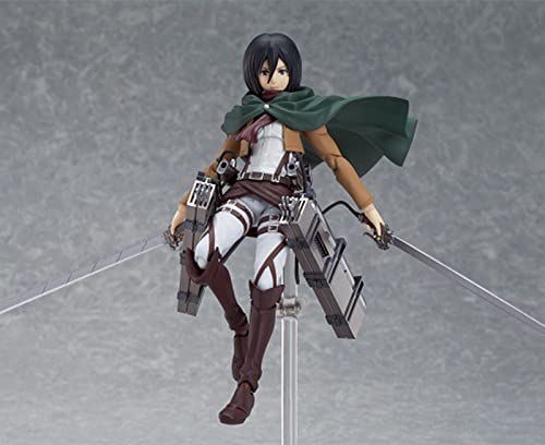 Mikasa Ackerman acción Figura Modelo, Gigante de Ataque Figura, Anime Figura de PVC de Cara Intercambiable, Juguetes Hechos a Mano, Escultura Coleccionable para decoración de Escritorio