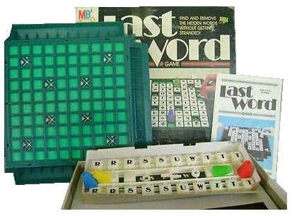 Milton Bradley Last word Game