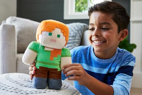 Minecraft Peluche Alex, personaje del videojuego, juguete +3 años (Mattel HLN12)