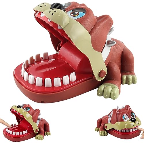 Mineup Shar Pei Perro Dentista Mordida Dedo Juguete Divertido, Cocodrilo Dentista Juego para niños, Juego de Dientes de Cocodrilo, Cocodrilo Juguete De Entretenimiento Familiar Juguete Interactivo