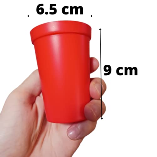 Mini Beer Pong maldito con desafíos, vasos incombustibles, juego de fiesta, juego de alcohol beer pong con 12 vasos y 2 pelotas de ping pong, juego para beber para aperitivo