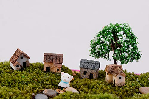 Mini Casa Fairy Garden Miniatures Villa Figurita Castillos terrario Figuras en Miniatura decoración del jardín Hada Figurines