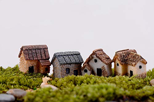 Mini Casa Fairy Garden Miniatures Villa Figurita Castillos terrario Figuras en Miniatura decoración del jardín Hada Figurines