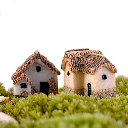 Mini Casa Fairy Garden Miniatures Villa Figurita Castillos terrario Figuras en Miniatura decoración del jardín Hada Figurines