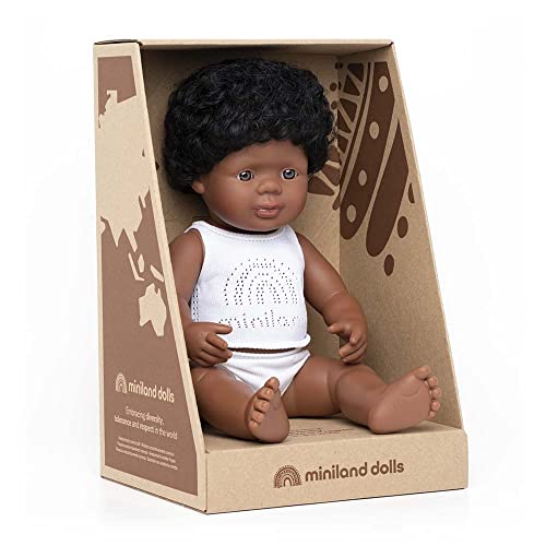 Miniland bebé negrito niño 40 cm