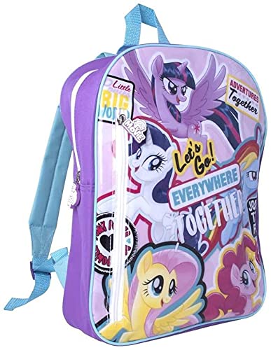 MLP - Juego de mochila de papelería, mochila rellena de papelería, bolsa, ideal para la escuela, regalos, relleno de calcetines, uso diario., multicolor, 30x10.5x38