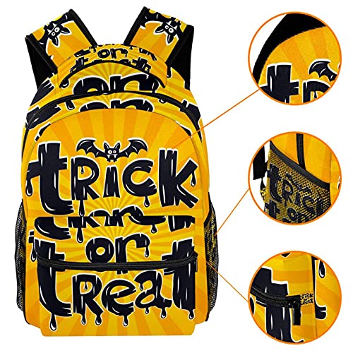 Mochila Escolar para Niño y Adolescente Grandes Mochilas para Portátiles y Netbooks Moda Bolsa para Mujer Viaje Truco o Trato de Halloween