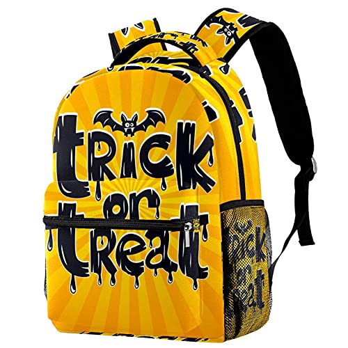 Mochila Escolar para Niño y Adolescente Grandes Mochilas para Portátiles y Netbooks Moda Bolsa para Mujer Viaje Truco o Trato de Halloween