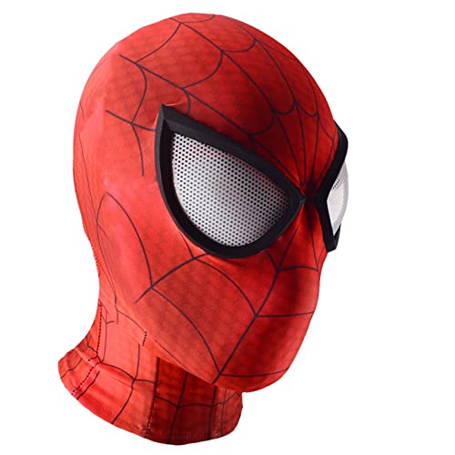 MODBE Ultimate Spider Cosplay Headgear Halloween Máscara de Disfraces Superhéroe Juego Roles Cubierta la Cabeza Capucha Elástica Para el Carnaval Navidad (Color : Ultimate, Size : Head(56-62cm))