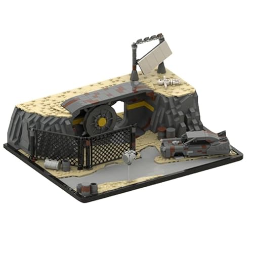 Modular Casa Bloques De Construcción 1630Piezas Moc Fallout Nuclear Shelter (Vault) Nano Micro Bloques De Construcción Mini Juego De Juguetes De Construcción para Adultos Compatible con Lego