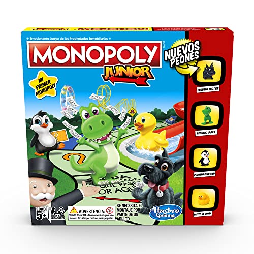 Monopoly - Junior (Versión Española) (Hasbro A6984793) & Juego Pictureka! - Juego de Dibujos - Juego de Mesa Infantil - Divertido Juego Familiar - Juegos de Mesa para Mayores de 6 años