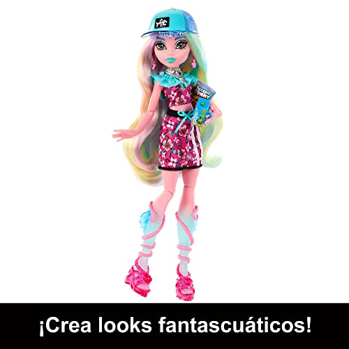 Monster High Skulltimate Secrets Lagoona Blue Muñeca con Armario con 15 Accesorios Sorpresa de Moda