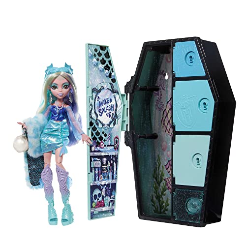 Monster High Skulltimate Secrets Serie 2 Lagoona Blue Muñeca con Armario Iridiscente y Accesorios so