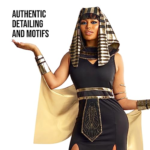 Morph Costumes Premium - Disfraz Cleopatra Mujer, Disfraz Egipcio Mujer, Disfraz Egipcia Mujer, Disfraz Diosa Egipcia Mujer, Disfraz Faraona Mujer, Disfraz Mujer Carnaval Talla XXXL