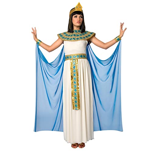 Morph Deluxe - Disfraz Cleopatra Mujer, Disfraz Egipcio Mujer, Disfraz Mujer Cleopatra, Disfraz Egipcia Mujer, Disfraz Diosa Egipcia Mujer, Accesorios Disfraz Egipcio, Disfraz Mujer Carnaval Talla L