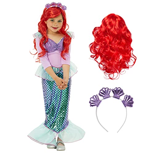 Morph Disfraz Sirena Niña, Disfraz Sirenita Niña, Disfraz Ariel Niña, Disfraces Sirena Niña, Traje De Sirenita, Vestido Sirena Niña, Disfraz Carnaval Niña Talla T2