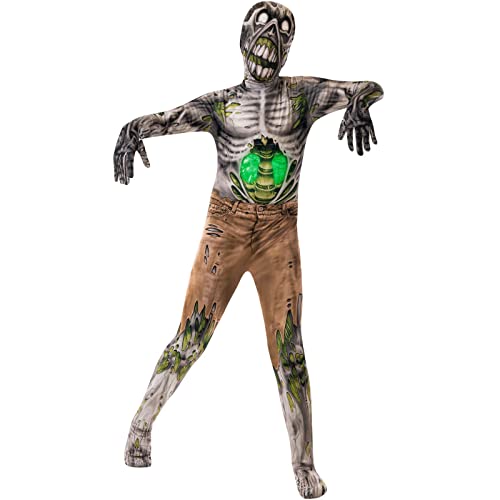 Morphsuits Disfraz Zombie Niño, Disfraz Radiactivo, Disfraz Zombi Niños,Disfraz Miedo Niño, Disfraces De Zombie Niño, Disfraz Zombi Niño, Traje Zombie Niño, Disfraz Halloween Niño Zombie Talla L