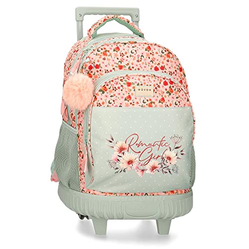 Movom Romantic Girl Mochila Compact 2 Ruedas Multicolor 32x43x21 cms Poliéster 28,9L