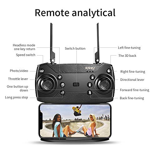 MOZUN Dron Hj15, Equipado Con CáMara 4K De Alta DefinicióN Para Adultos, Tres BateríAs, Modo Sin Cabeza, Retorno Con Una Tecla, Un Mini Dron Adecuado Para Principiantes