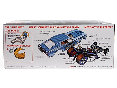 MPC-1/25 Blue MAX Long Nose Mustang Maqueta, Multicolor (MPC930)