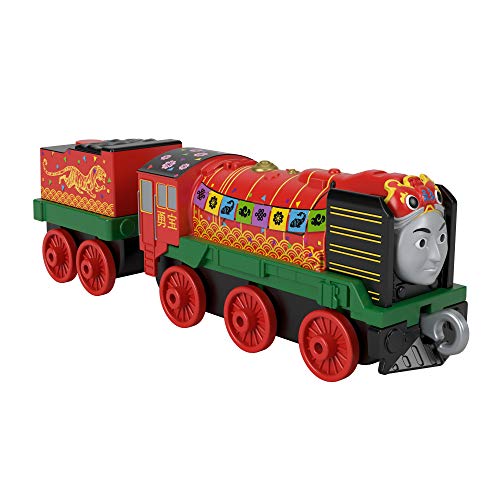 Multipack - Juego de tren de juguetes para niños de 3 años - Thomas and Friends con 10 locomotoras de metal - Tren de juguete niños de 8 a 14 cm - Celebrate with Thomas GRG41, multicolor