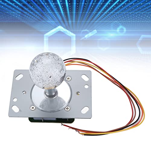 MUNEFE Arcade Stick, Joystick Shaft, 5P Cable Crystal Balls Joystick Original para Juegos Máquina De Entretenimiento Cool Running