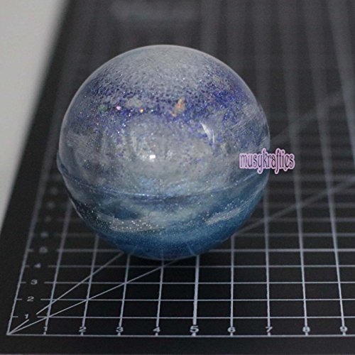 musykrafties Bola Orbe Esfera Pisapapeles Molde De Silicona, para el polímero Arcilla, Manualidades, Resina Epoxy, Hacer Joyas