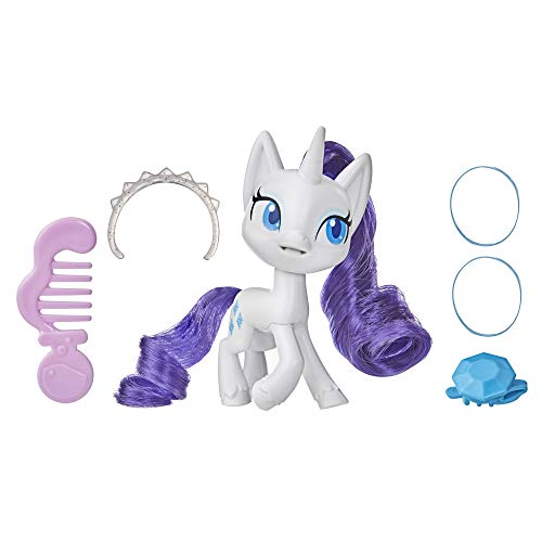 My Little Pony Rarity Potion Pony Figure -- 3-Inch White Pony Toy with Brushable Hair, Comb, and 4 Surprise Accessories