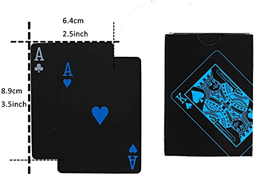 Naipes de Póquer,54 Naipes de Póquer Lavables Calidad Baraja Póker Impermeables Poker Magia Set Profesional de Cartas Poker Uno Juego para Juegos de Fiesta en Casa