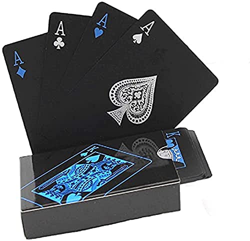 Naipes de Póquer,54 Naipes de Póquer Lavables Calidad Baraja Póker Impermeables Poker Magia Set Profesional de Cartas Poker Uno Juego para Juegos de Fiesta en Casa