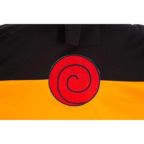 Naruto Disfraz Uzumaki 5 Piezas Naranja Negro - S