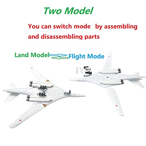 NATEFEMIN Aleación rusa Tupolev Tu160 Blackjack Strategic Bomber Avión Modelo 1:200 Modelo de simulación Ciencia Exposición Modelo