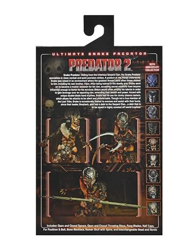 NECA Predator 2 - Ultimay Snake - Figurine 30ème Anniversaire 18cm