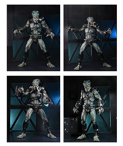 NECA- Predator con Jungle Stone Heart DLX AF Estatuas, Multicolor (83894)