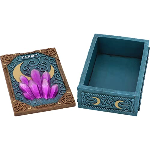 Nemesis Now Caja de Tarot Crystalline 14.4cm, Azul