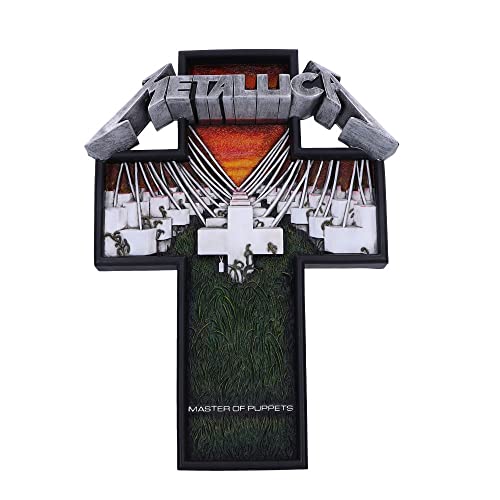 Nemesis Now Placa de pared Metallica Master of Puppets de 31,5 cm, resina, multicolor, producto oficial de Metallica, placa de pared de Master of Puppets, fundida en la mejor resina