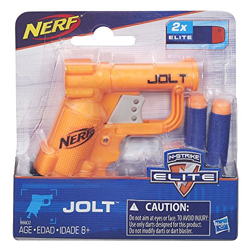 Nerf N-Strike Elite Jolt Blaster, Color Naranja, Tamaño Compacto (Hasbro B8802)