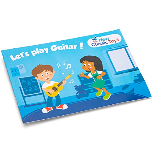 New Classic Toys Toys-10345 Guitarra para niños (Ref 0345), Color Rosa