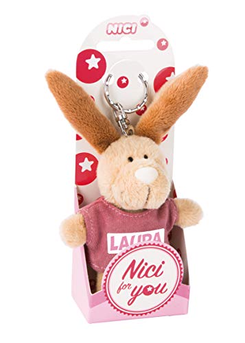 NICI 44633 Laura - Llavero con diseño de conejo (10 cm), color beige