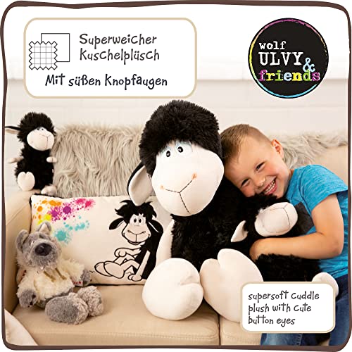 NICI Suave Juguete de la Oveja Negra Jerome de 35 cm I Peluches para Niñas y Niños I Lindo Animal de Relleno Hecho de Peluche Super Suave y Lavable – 48252