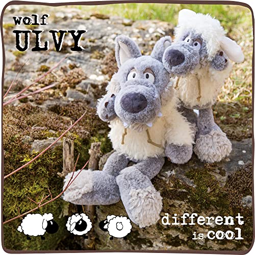 NICI Suave Juguete del Lobo en Ropa de Oveja Ulvy de 25 cm I Peluches para Niñas y Niños I Lindo Animal de Relleno Hecho de Peluche Super Suave y Lavable – 48468