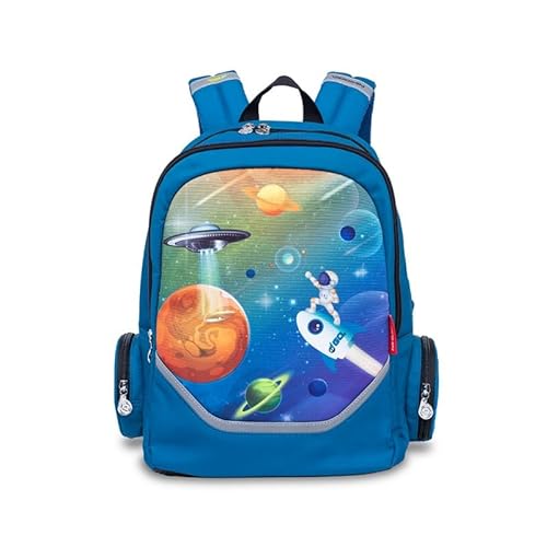 Nikidom Roller GO Mochila con Ruedas, Juventud Unisex, Space (Multicolor), Talla Única