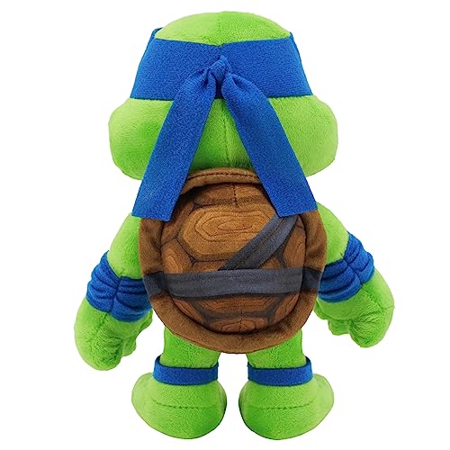 Ninja Turtles: Caos Mutante Leonardo Muñeco de peluche de 20,3 cm con antifaz azul inspirado en el personaje líder de la película, +3 años, Tortugas Ninja (Mattel HRC77)