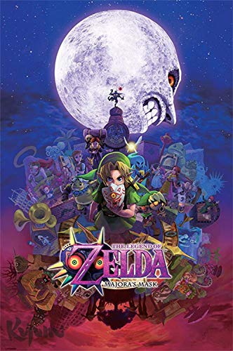 Nintendo Póster The Legend of Zelda/La Leyenda de Zelda Majora'S Mask/Máscara de Majora (61cm x 91,5cm)